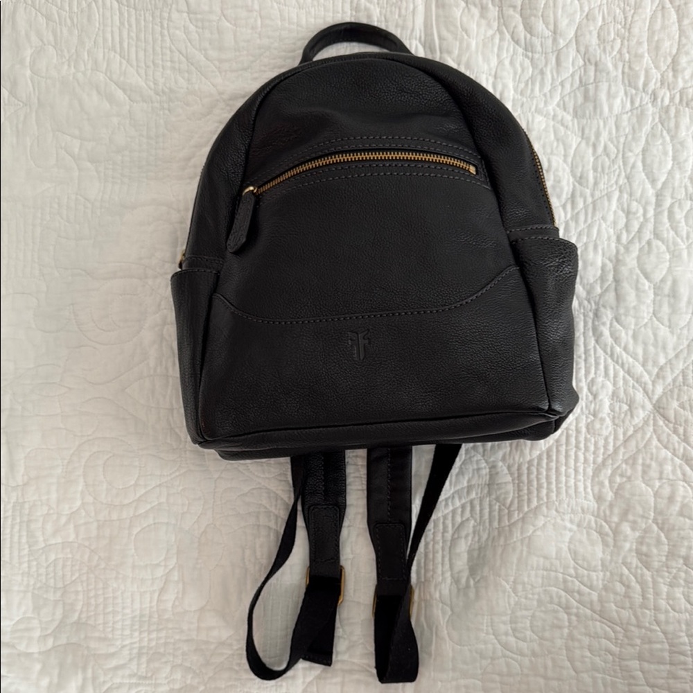 Frye Black Leather Backpack - Picture 7 of 12